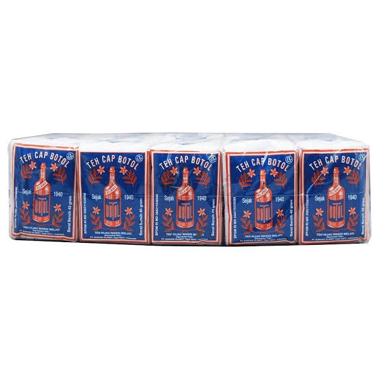 

Teh-Daun- Teh Cap Botol Biru Bubuk ( 1 Pack Isi 10 Pcs ) Harga Eceran & Grosir -Daun-Teh 800 Teh-
