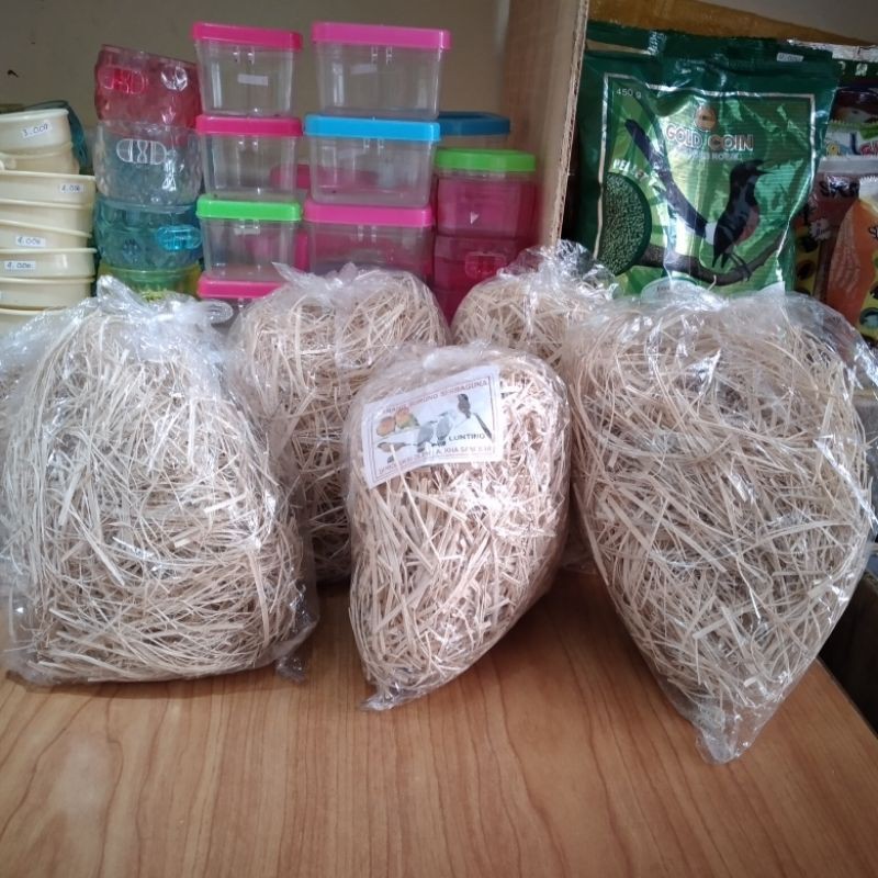 Serabut kayu lovebird/Serabut Nanas/burung lovebird/sarang burung/ sarang telur/sarang burung lovebi