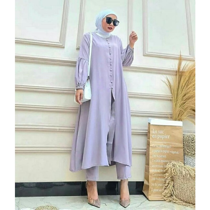 NAMIRA SET //SETELAN LONG TUNIK DAN CELANA