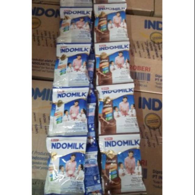 Susu Bubuk Fullcream Indomilk sachet 10 x 27 gram
