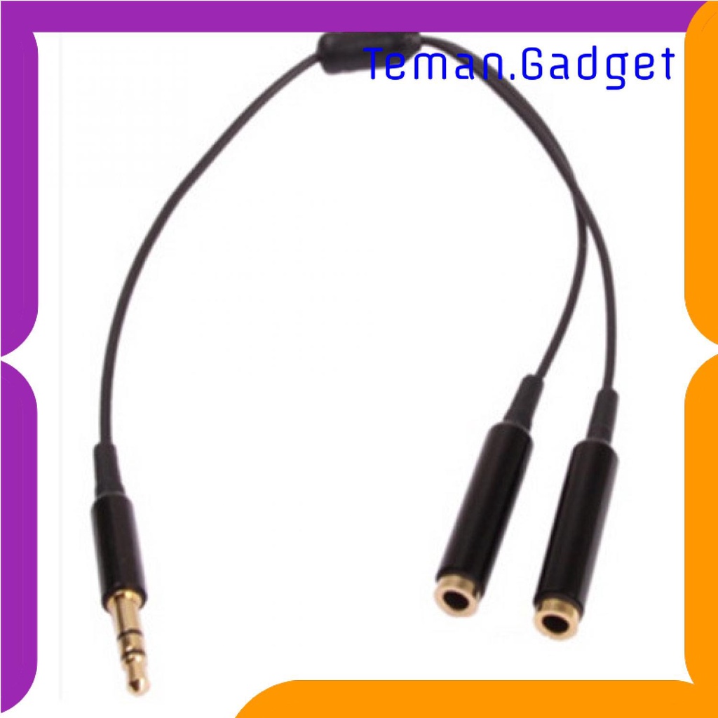 TG-BC Overfly Kabel AUX Audio 3.5mm Male ke 2 x 3.5mm Female HiFi - AV114
