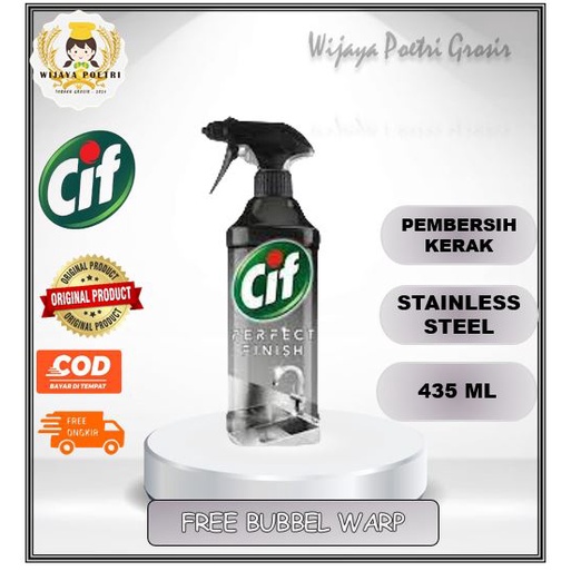 CIF Total Finish Stainless Steel Spray Pembersih Spesialis 435ml