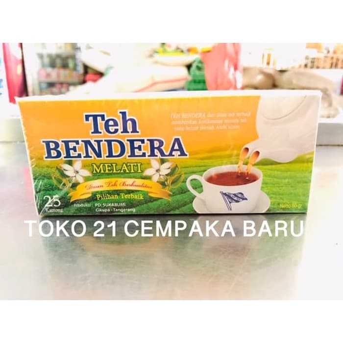 

Teh Bendera Melati Box isi 25 celup | Teh Bendera Murah Promo