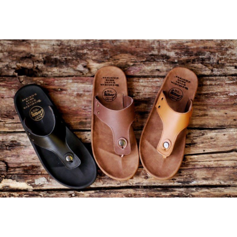 Sandal Pria Kulit Asli CEVANY CLOVER ORIGINAL