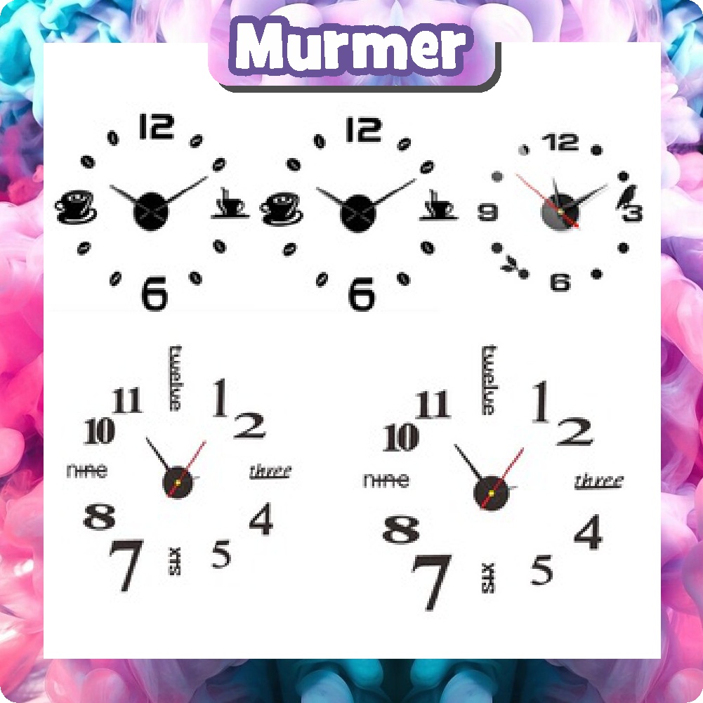 MurmerOfficial R553 JAM DINDING TEMPEL DIY ANALOG 3D MODERN / JAM DINDING TEMBOK / JAM DINDING HOOK GIANT CLOCK