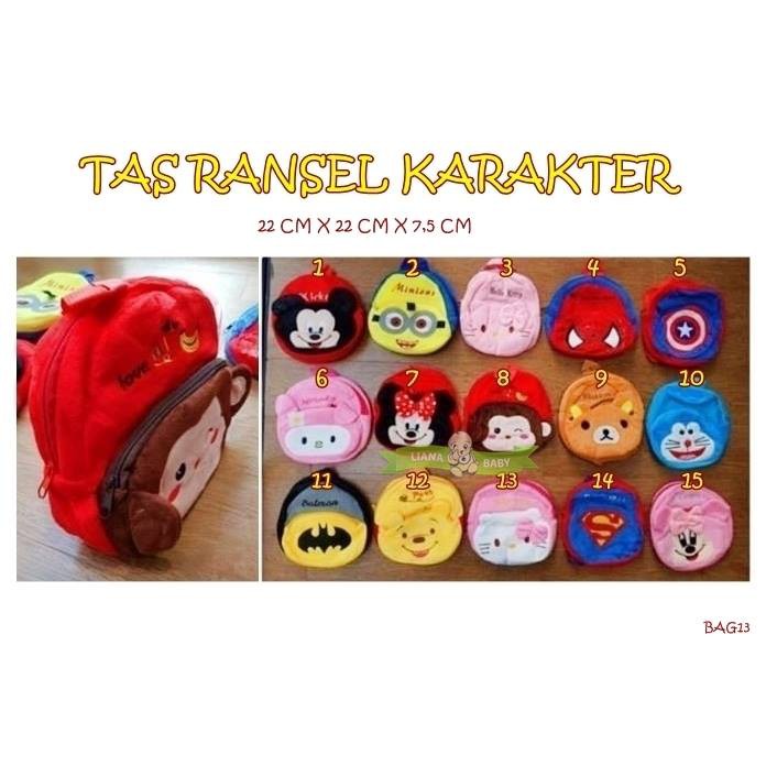 BAG13 TAS RANSEL KARAKTER BACKPACK ANAK