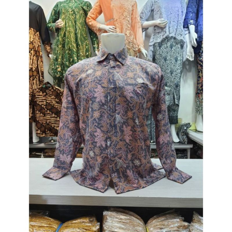 PRODUK ORIGINAL KEMEJA BATIK LENGAN PANJANG//BATIK SERAGAMAN//BATIK COUPLE//BATIK SEMI SUTRA