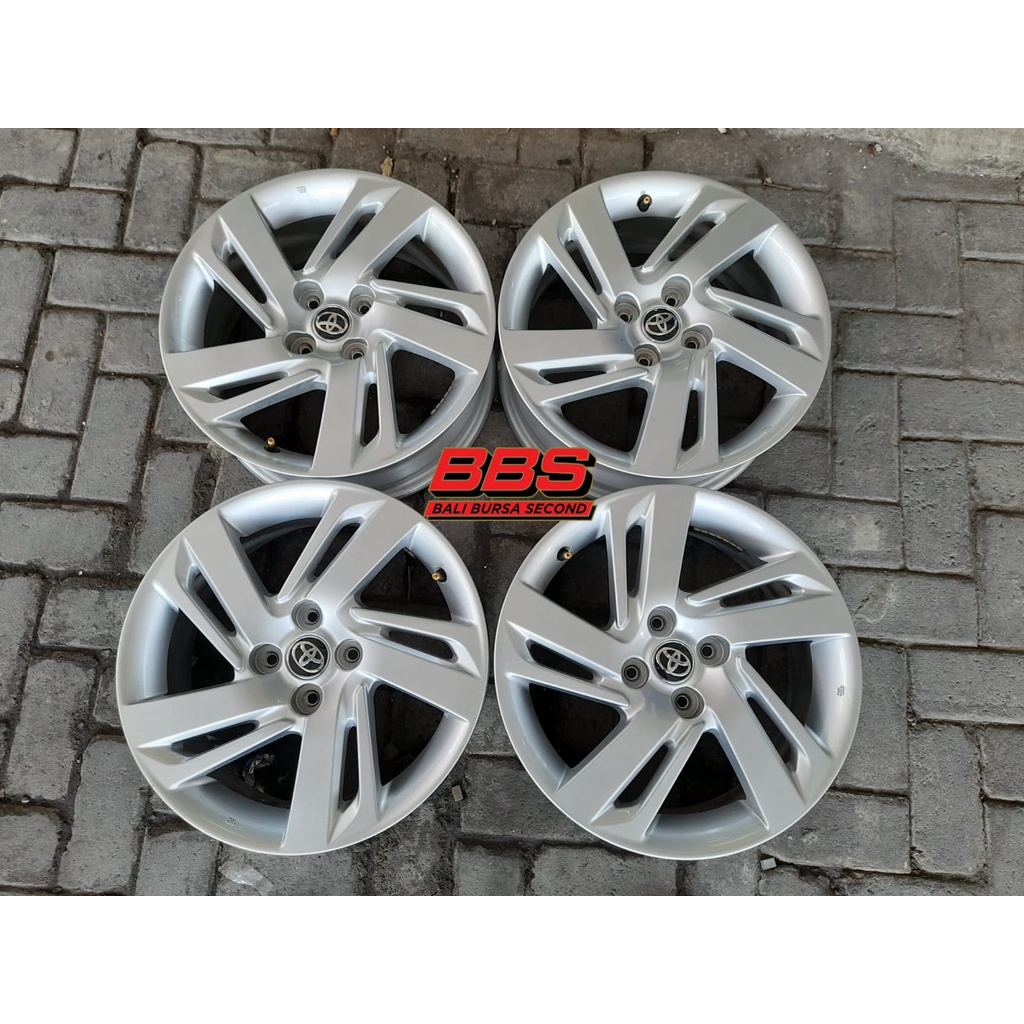 velg mobil bekas oem toyota raize ring 16 pcd 4x100 cocok agya, yaris, swift, mobilio, jazz