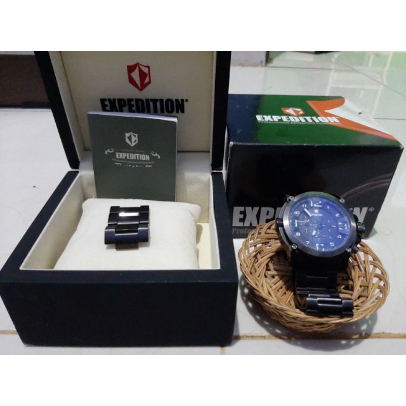 Jam Tangan Expedition Black E6605M (Chrono aktif) Bekas