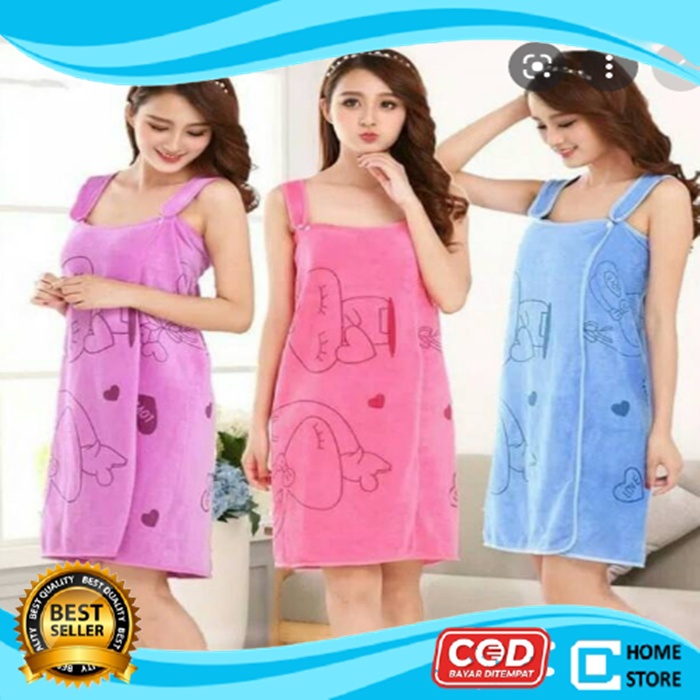 Handuk Baju Motif Dewasa/Wearable Towel/Handuk Multifungsi Kimono