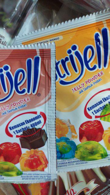  NUTRIJEL  NUTRIJELL JELLY POWDER AGAR RASA COKLAT  COKELAT 