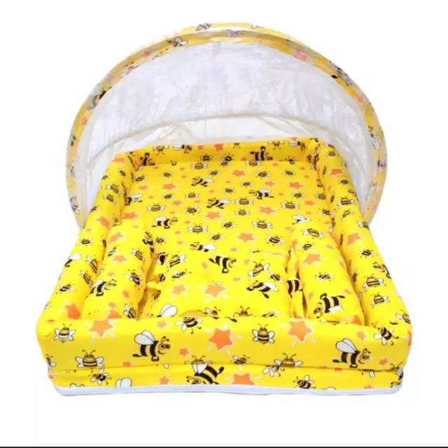 Kasur Bayi Kolam Bee yellow