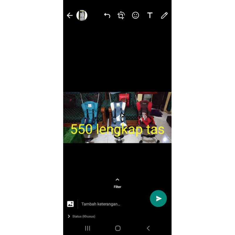 stroller preloved isport iflex 550 lengkap tas