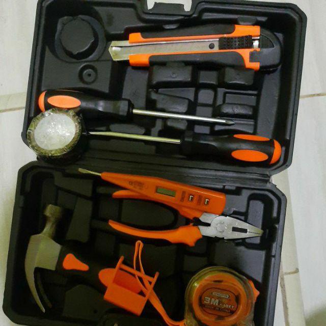 Tool Kit 102pcs Full Set Palu Tang Kunci L Obeng Gergaji Asli Hyuga