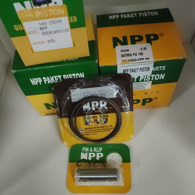 Ring Seher / Ring Piston / piston kit NPP Motor satria FU 150 OS Standard dan 50