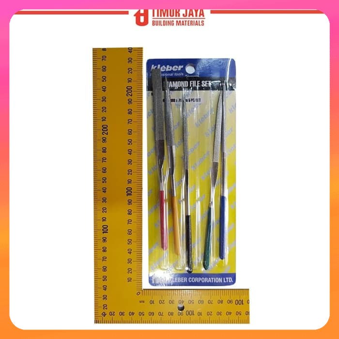 

Kikir Diamond File Set 14 cm 5 psc Merk KLEBER intan Permata