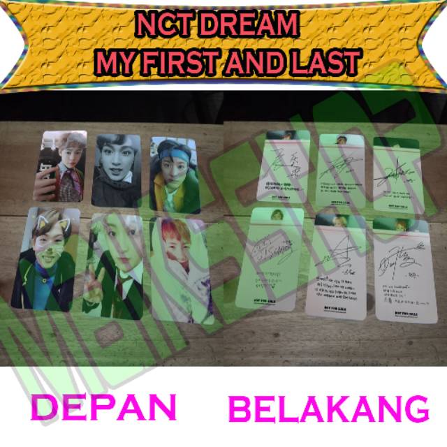 NCT Dream My First and Last Photocard Kpop