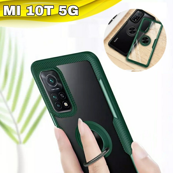 case Xiaomi Mi 10T 5G Mi 10T Pro Hybrid iring Stand Clear