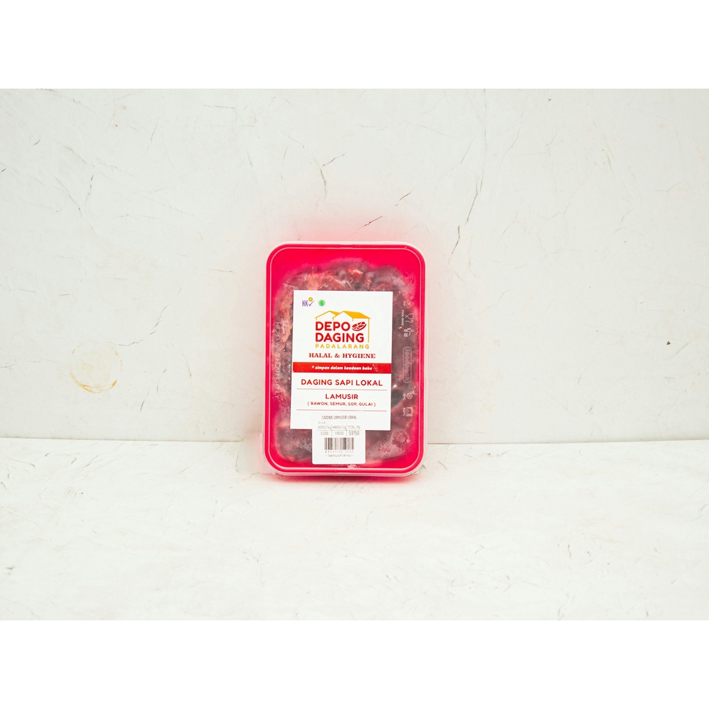 

Daging Lamusir Sapi Lokal / Beef Chuck / Daging Sate, Sop, Tumis - 500 gram