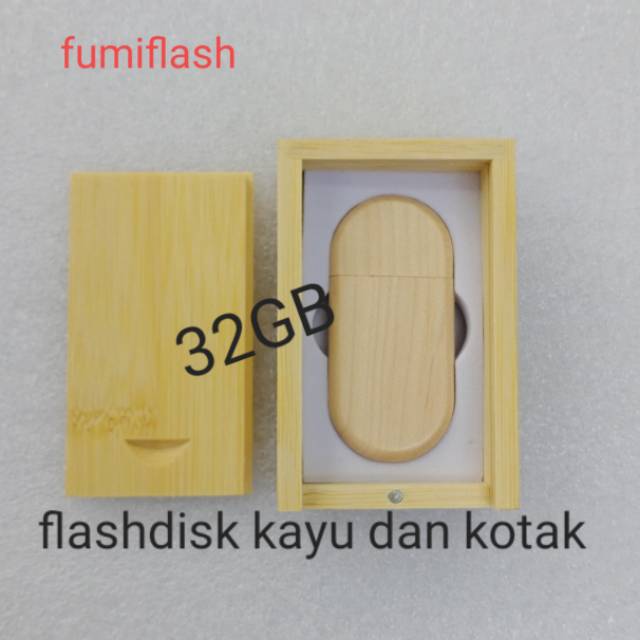 Flashdisk usb kayu 32gb real