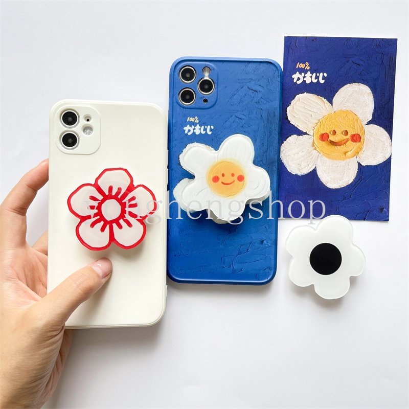 Ins Popsocket Hp / Smartphone Motif Bunga Lucu