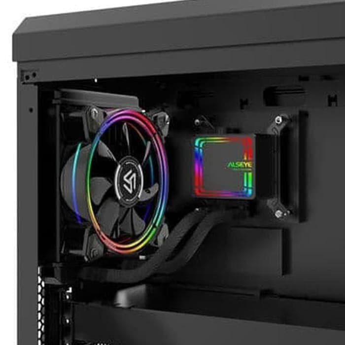 Alseye CPU Cooler Fan Halo H120 Liquid Cooler Fan RGB