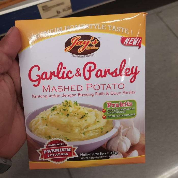 

jays mash potato garlic parsley tepung kentang 45gr