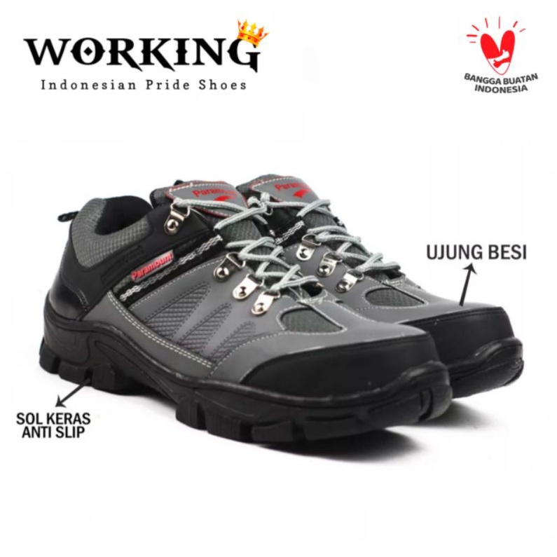 Working Original Sepatu Safety Ujung Besi Sepatu Safety Pria Sepatu Safety Wanita Sepatu Safety Jogg