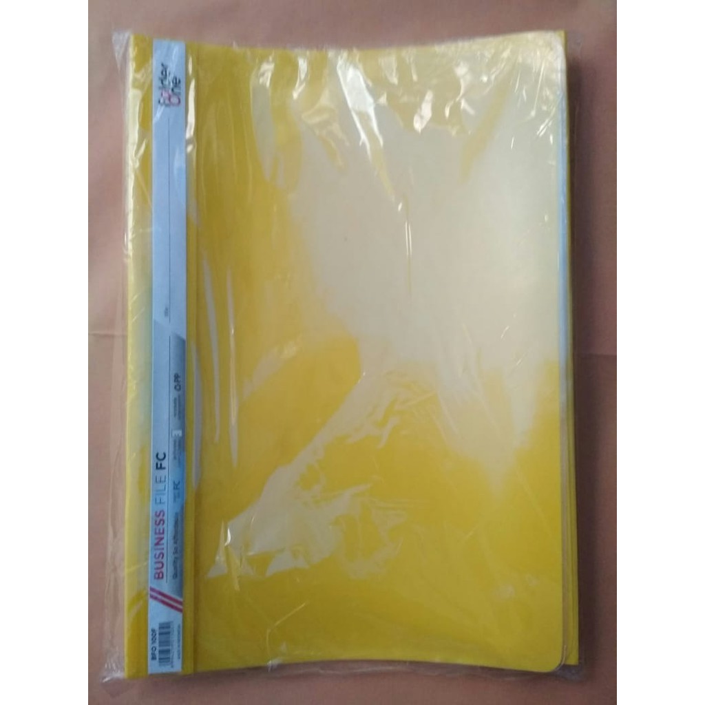 

BUSINESS FILE - MAP PLASTIK FOLIO FOLDER ONE KUNING