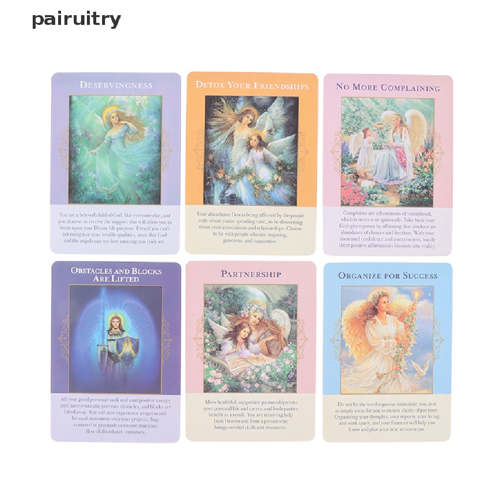 Kartu Tarot Desain Angels of Abundance Oracle Untuk Pesta