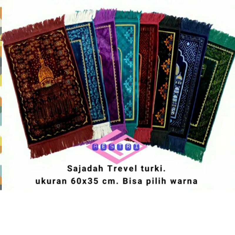 AESTRI sajadah shiraz turkey trevel / sajadah kecil / sajadah muka / sajadah 35 X 60/ sajadah tebal