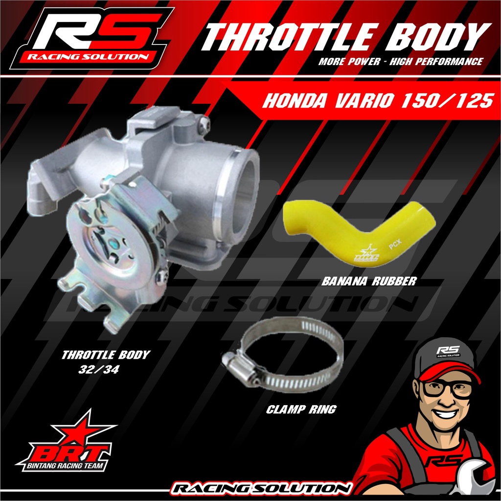 Throttle Body BRT TB Vario 125 150 32mm 34mm 32 34