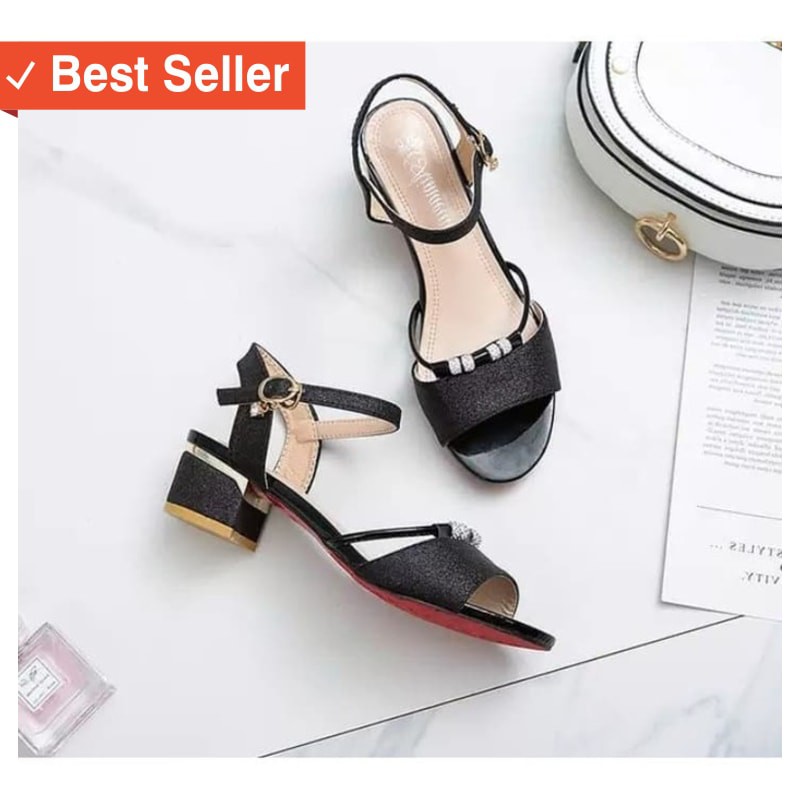 SANDAL WANITA KAKI MURAH / Hak Tahu Casual Dv Dns27 Sandal Wanita Sendal Cewek Heels Kondangan
