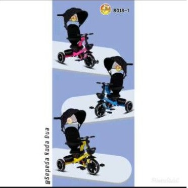 Tricycle Pacific 8018 1 kereta sinchan sepeda anak roda tiga