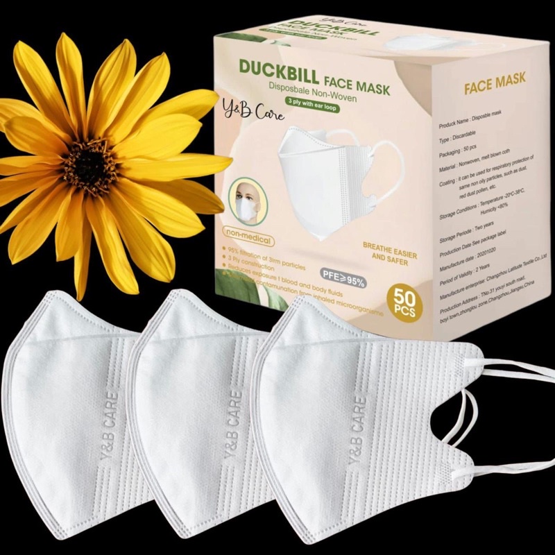 MASKER DUCKBILL YNB FACEMASK GARIS MIRIP SENSI