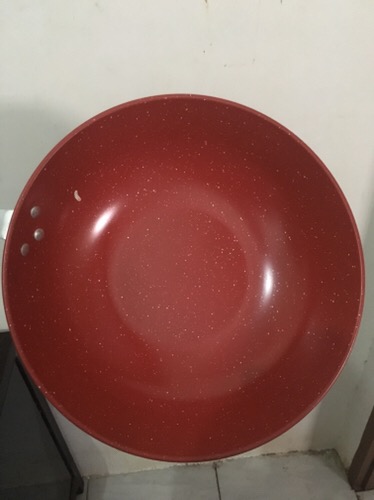 Wajan Enamel Marble Anti Lengket 34 Cm