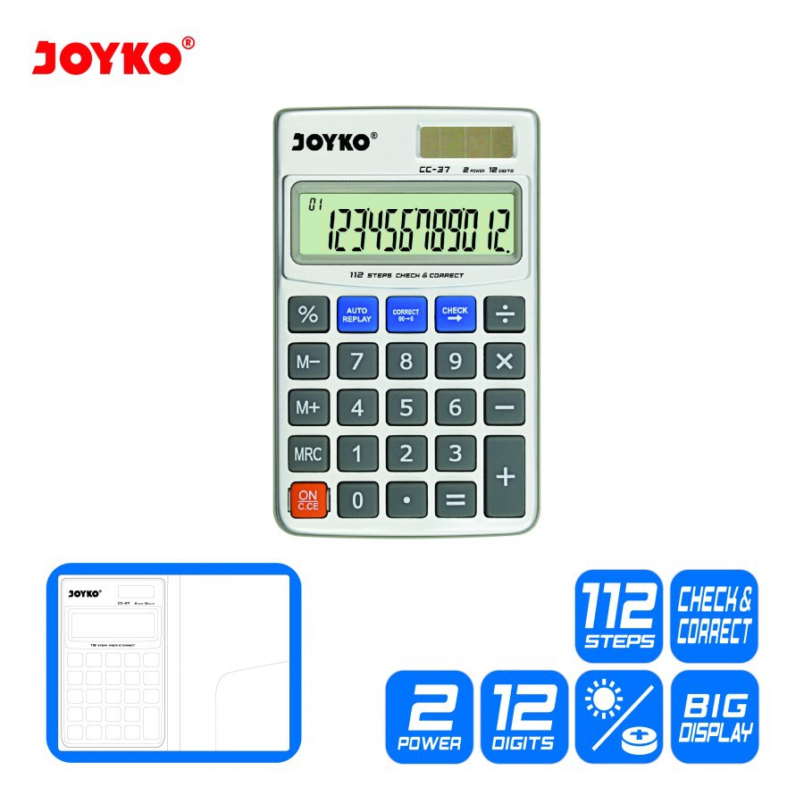 

Joyko Calculator / Kalkulator CC-37
