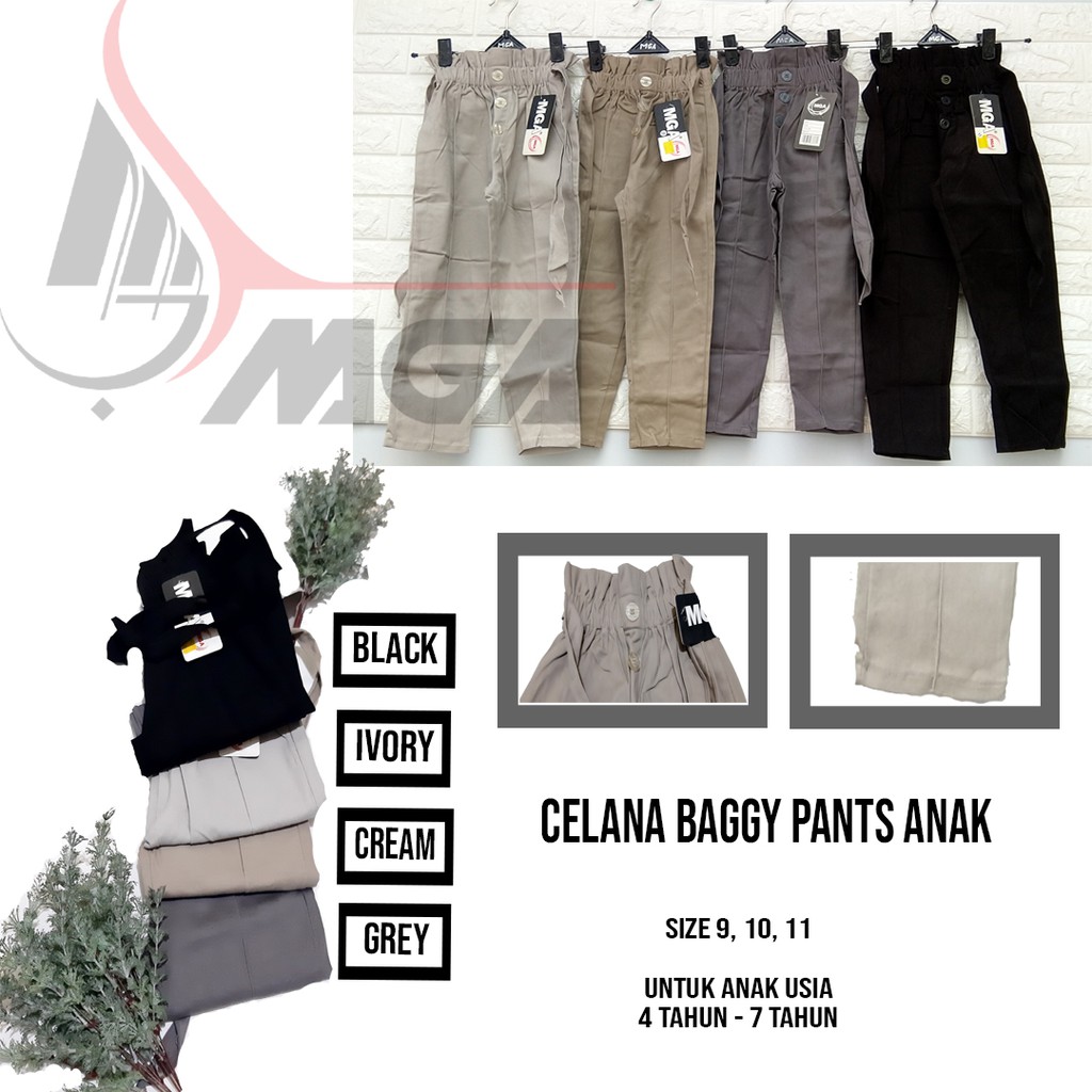 BAGGY PANTS ANAK // CELANA BAGGY PANTS // CELANA BAGGY PANTS ANAK PEREMPUAN 6002