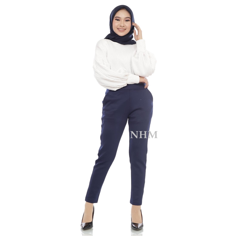 NHM Celana Legging Jumbo Scuba, Leging Korea Tebal Adem Melar