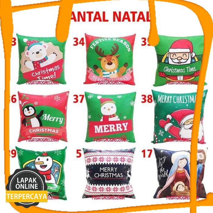 Big Sale Custom Nama Bantal Natal Merry Christmas Souvenir Natal Jaminan Mutu