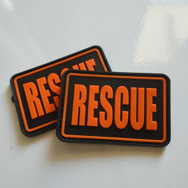 Patch rubber RESCUE/BPBD/BNPB/TIMSAR/BASARNAS/tempelan karet emblem velcro