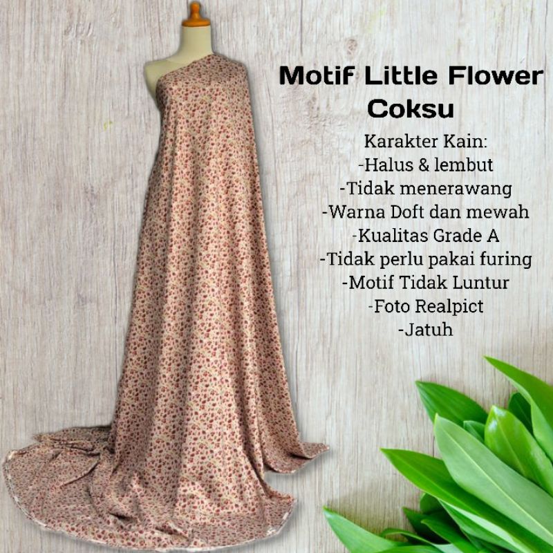 Kain Shakila Motif Little Flower harga setengah meter