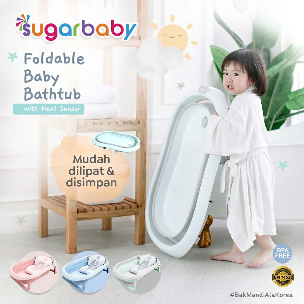 Sugarbaby foldable baby bathtub dengan sensor panas F76&amp;F79 / Bak Mandi Bayi Lipat dengan sensor panas bak kolam spa sugar baby bak mandi lipat KOLAM MANDI BAK MANDI BAK SUGARBABY BAK LIPAT BAK SUSUN SUGARBABY BAK MANDI BAK MANDI SUGARBABY BAK LIPAT