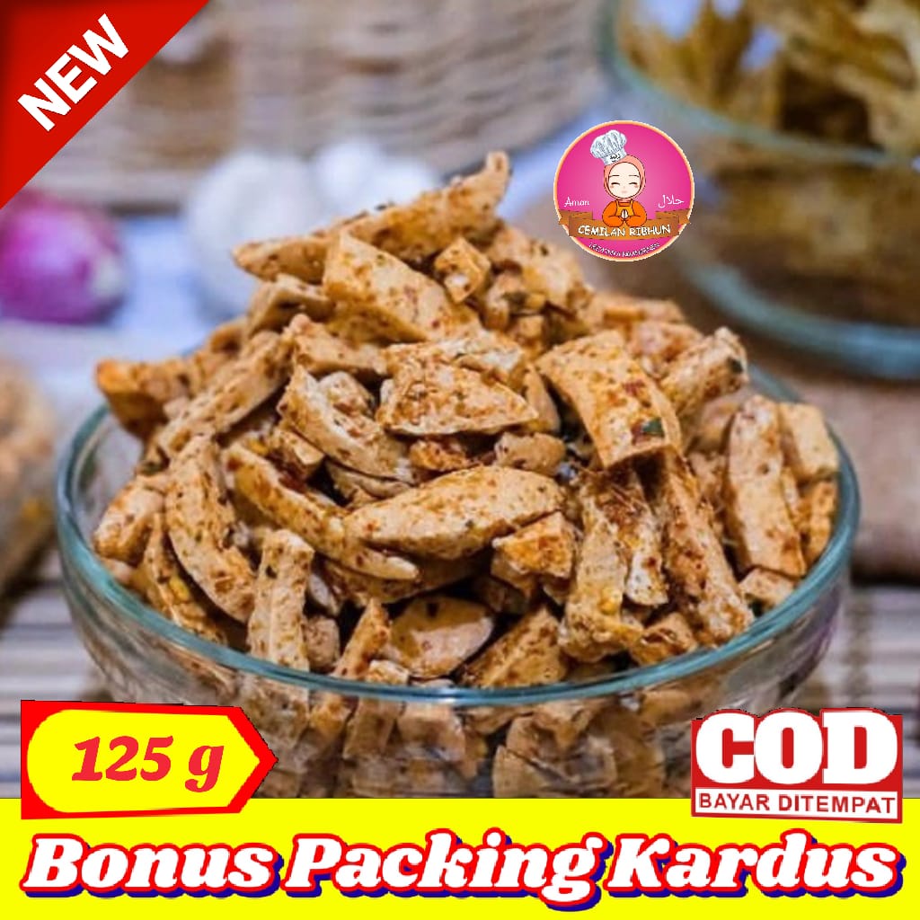 

Basreng Stik Pedas 125g Daun Jeruk / basreng basreng Gurih - Cemilan Ribhun makanan ringan