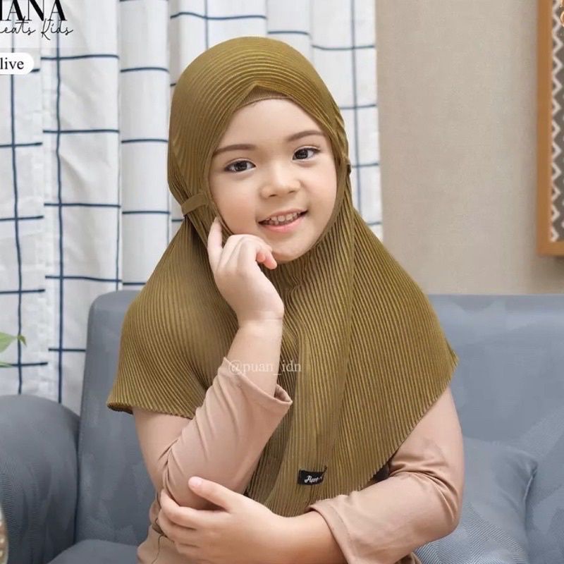 JILBAB BERGO MARYAM TALI ANAK CRINKLE/DIAMOND