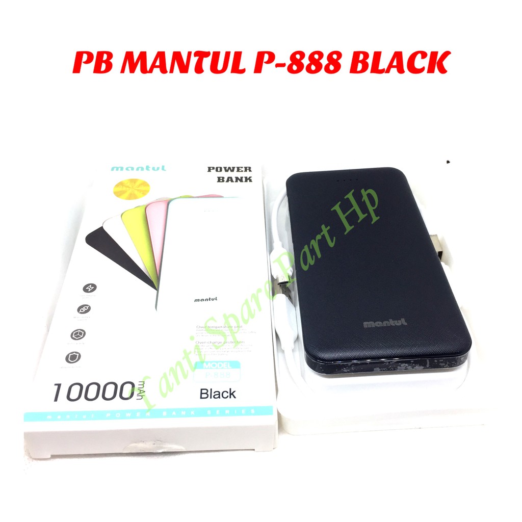 Power Bank mantul P888 Real Capacity 10000mAh Original New