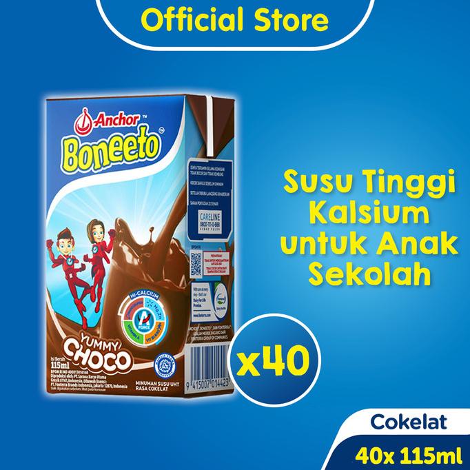 

(BISA COD) Boneeto Susu UHT Cokelat 40 x 115ml- Daya Pikir & Tubuh Aktif LIMITED EDITION Kode 13