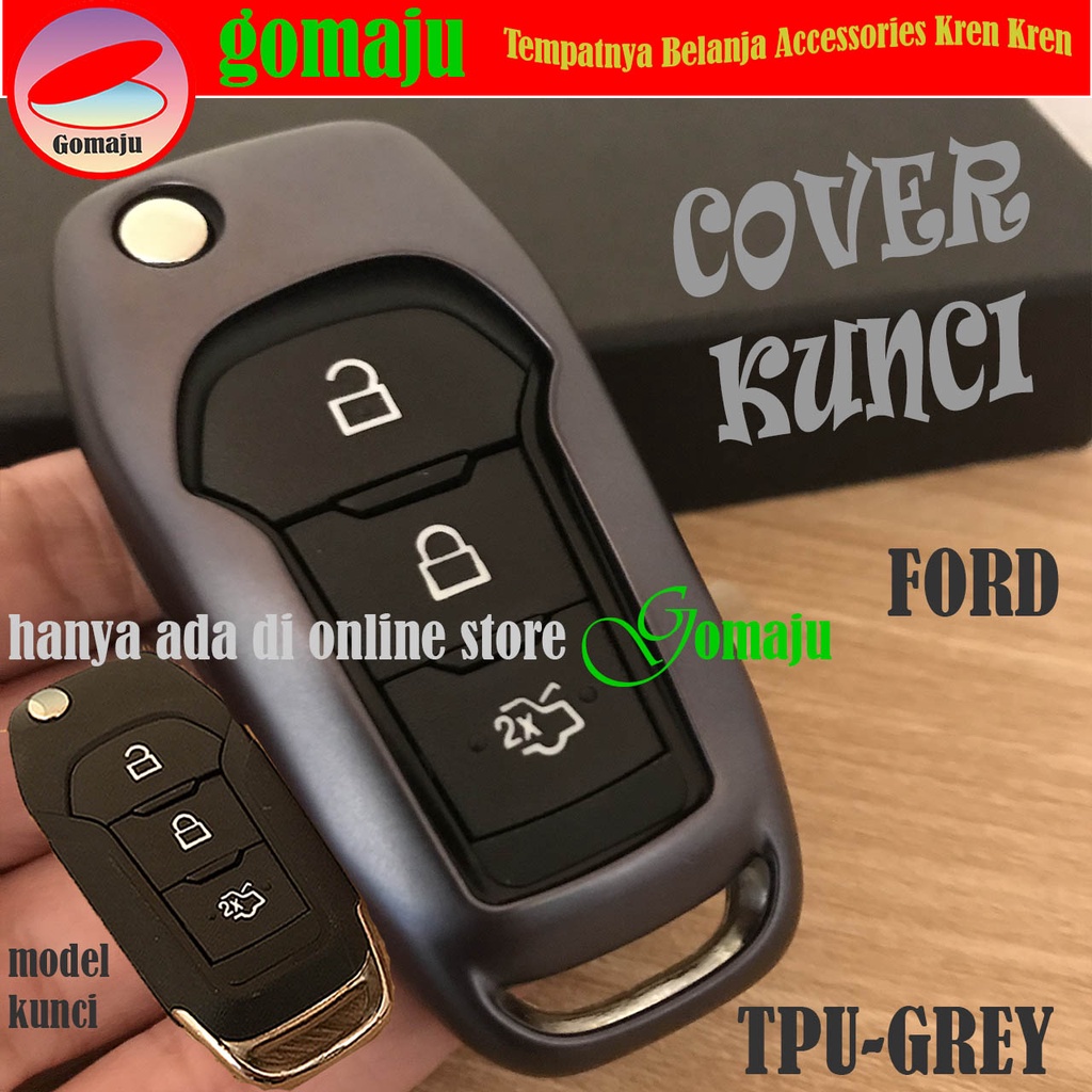 CASE SARUNG TPU KUNCI FORD ESCAPE KONDOM COVER KUNCI FORD ESCAPE-GREY