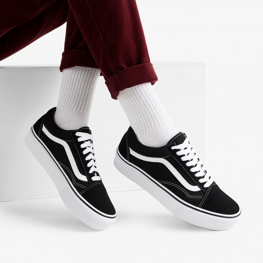 Gratis Ongkir Sepatu Vans Oldskool Black White Size 36-44 Premium Quality Made In China