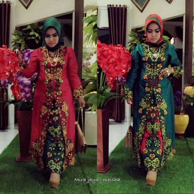 SETELAN KEBAYA/ABAYA SET ROK BORDIR TAFETA
